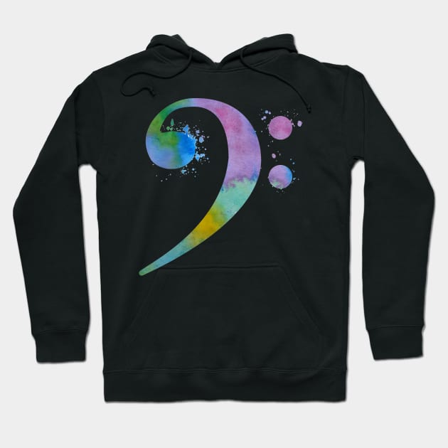 Bass Clef Hoodie by TheJollyMarten